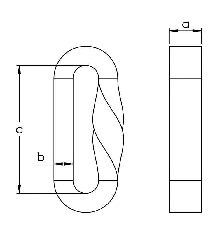 tycan chain dimensions